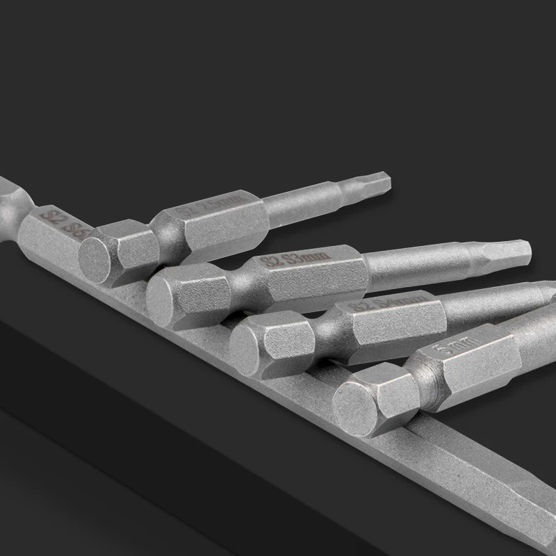 50มม.-100มม.1/4นิ้ว Hex Shank Magnetic Hex ไขควง Bits ไฟฟ้า Driver Bits เครื่องมือไขควงเจาะบิตชุด S2