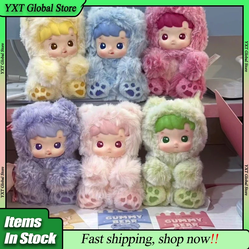 POPMART Haicipupu Seria Gummy Bear Figurka Winylowa Pluszowa Zawieszka Oryginalna Blind Box Urocza Ozdoba Dekoracja Mystery Box Prezent Świąteczny dla Dziewczyn