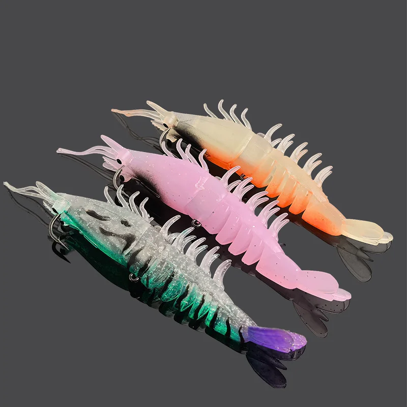 

2PCS High Elastic Soft Lobster Crayfish Lure 10.5g Multi Joint Swimbait for Bass Freshwater Fishing