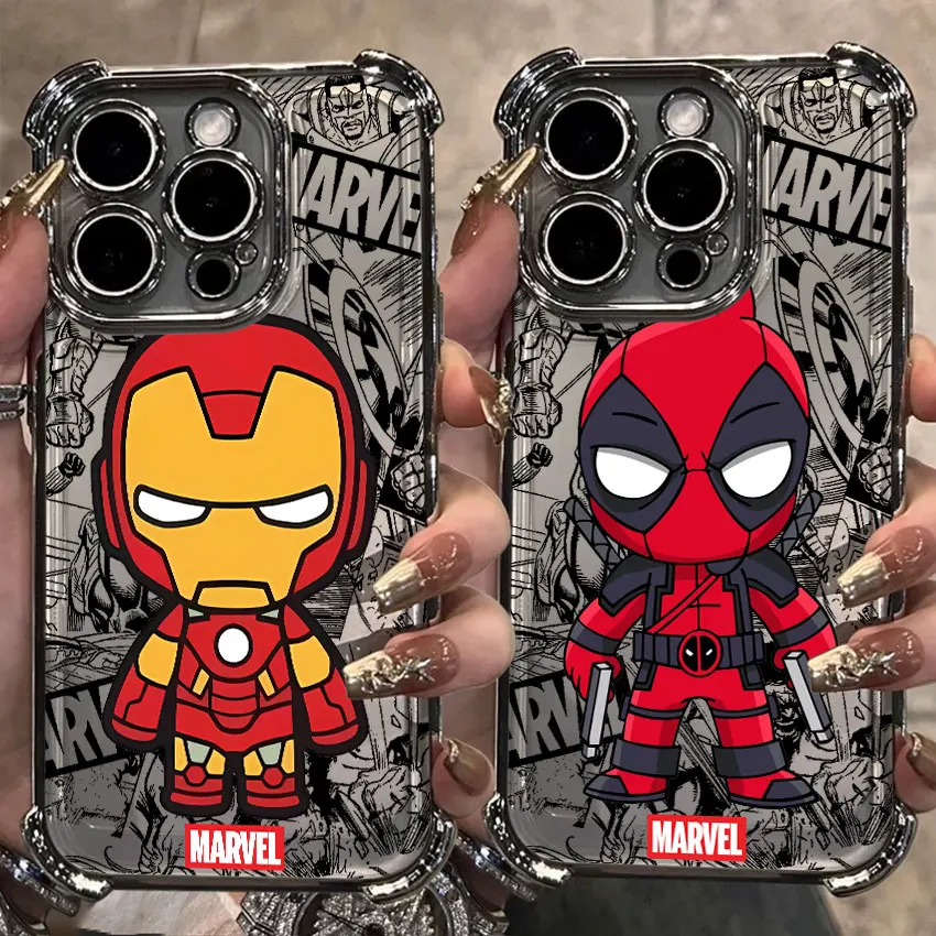 

Marvel Ironman Deadpool For Samsung Galaxy A56 Silver Case A55 A54 A52 A53 5G A36 A34 A35 A33 50 A73 A26 A25 A16 A06 Phone Cover