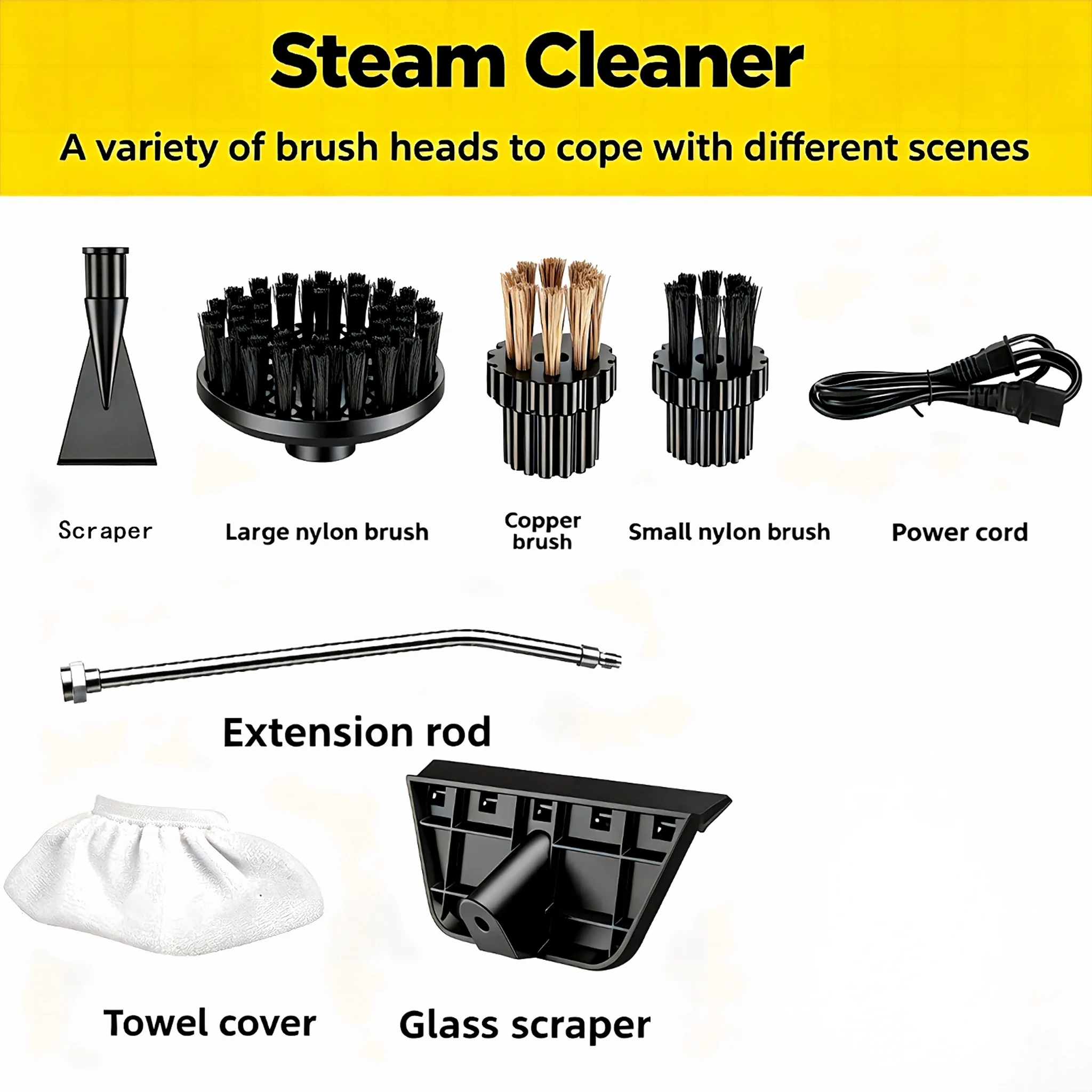 Steam Cleaner Multi-Purpose Steam Machine for Home, Car, Bathroom & Kitchen Cleaning