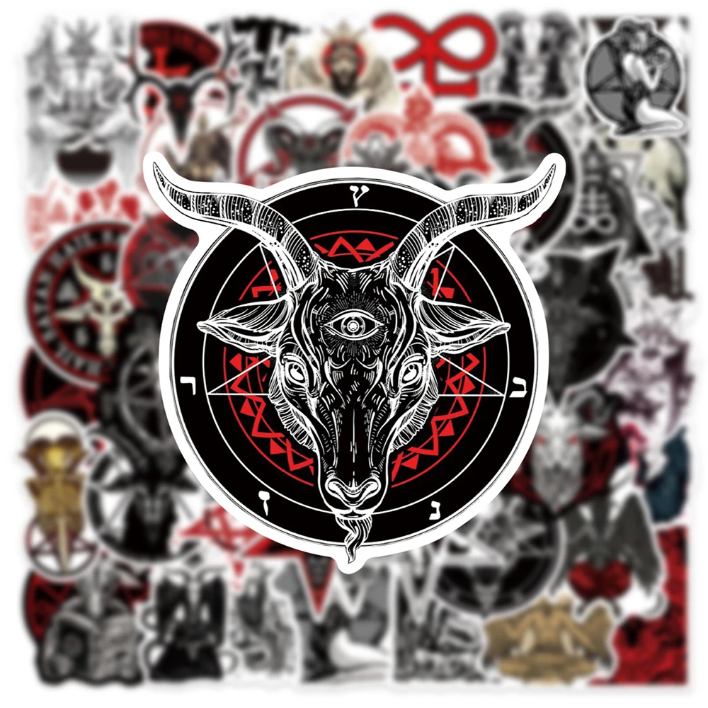 10/30/50PCS Horror Devil Satan Gothic Stickers Decals Decoration Suitcase Scrapbooking Phone Laptop Stationery Cool Kid Sticker