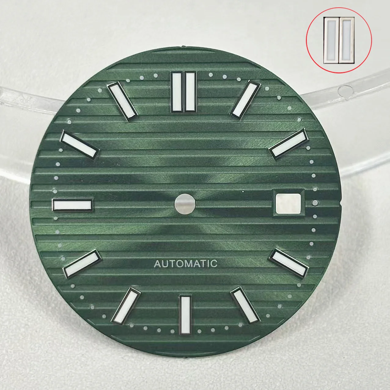 8215 قرص شعار مخصص 29.8 مللي متر قرص نوتيلوس قرص مضيء مناسب لملحقات ساعة الحركة 2813 8215 صيانة الساعة #6