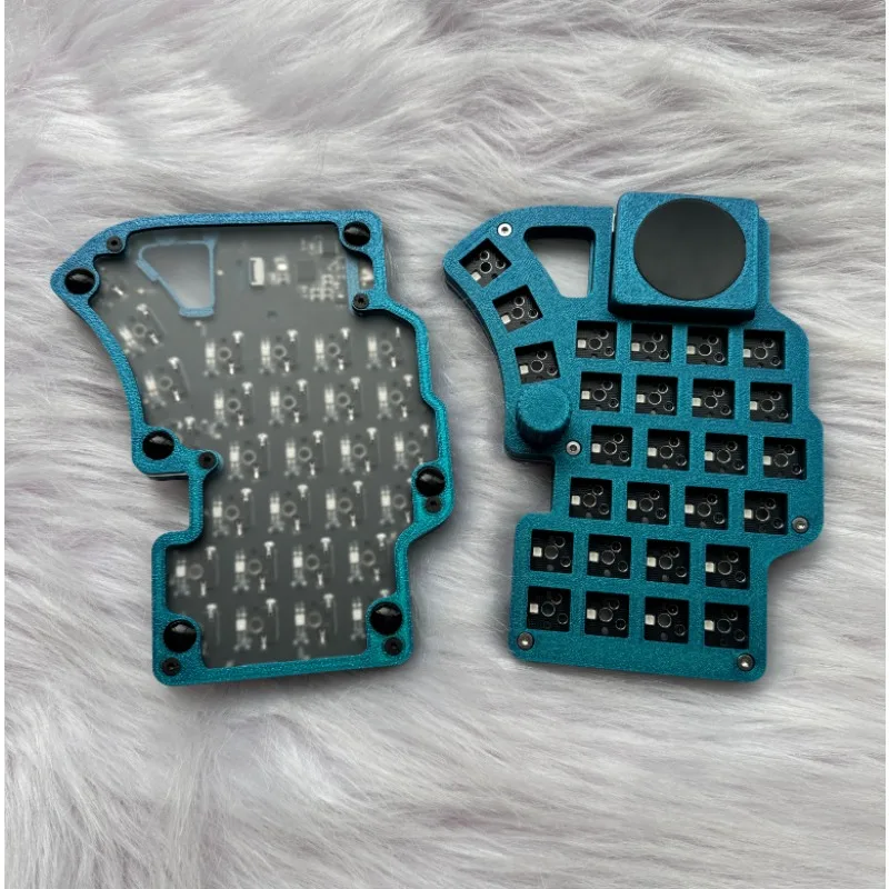 Dilemma max split kit de teclado personalizado impressão fdm com fio rgb soldagem/swap quente teclados da mão esquerda e direita mx/choc switch