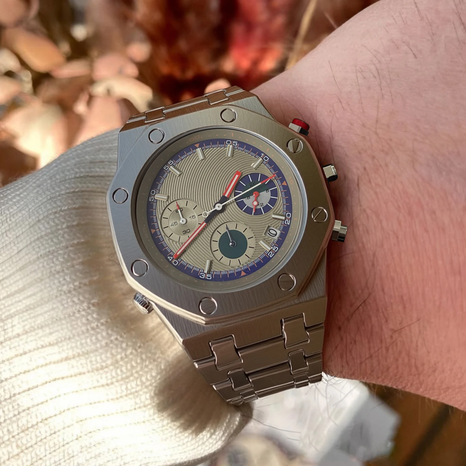 

CILOA large dial high-end feel watch for men, high-quality multifunctional high-end light luxury gift, waterproof quartz watch