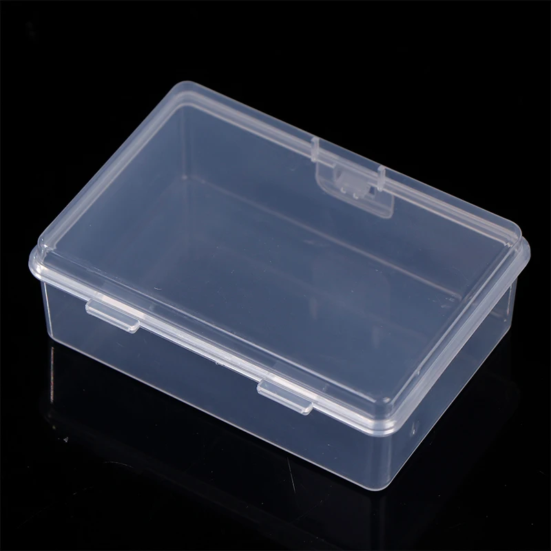 

NEW Small Semi-Transparent Plastic Cards Cases Folder Matte Flip-Top Jewelry Box Accessories Storage Organize Packaging Boxes