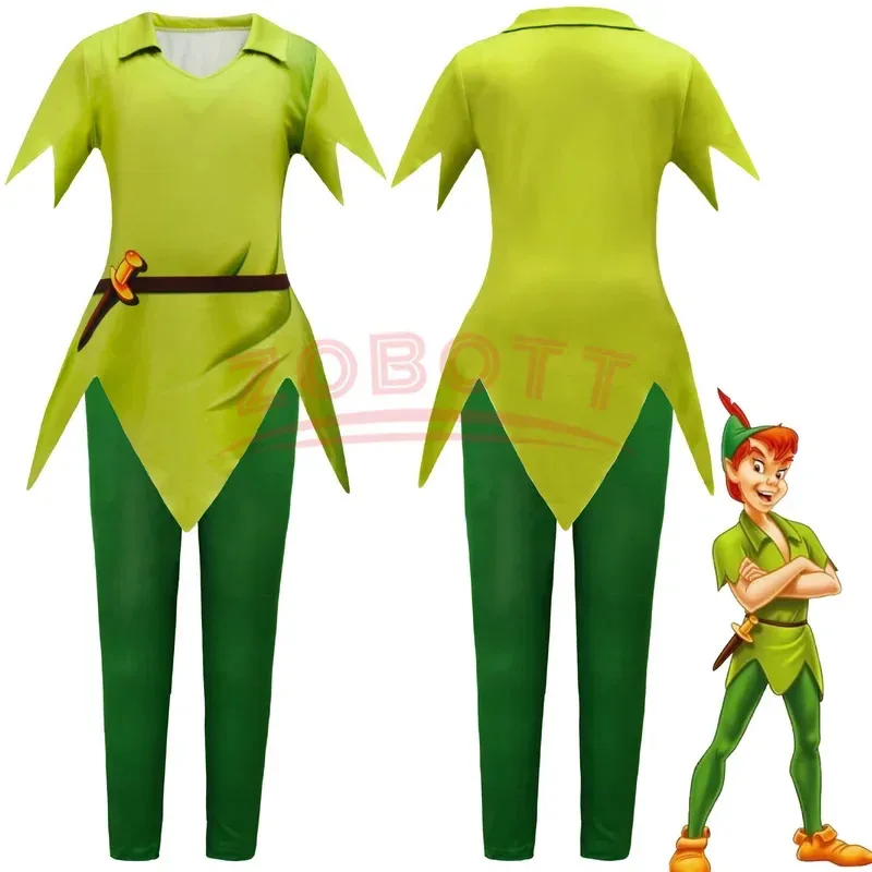 

Hot Toys Peter Pan cosplay Halloween costume Christmas gift CHILDREN'S sets perform on stage party costumes for kids