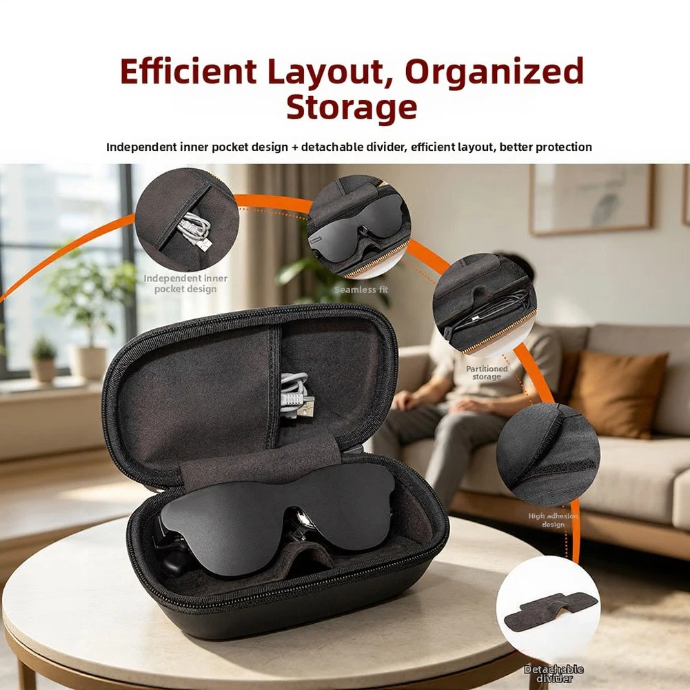 Portable Storage Case For XREAL For INMO AR Glasses Shockproof Hard Shell Scratch Resistant Protective Carrying Case