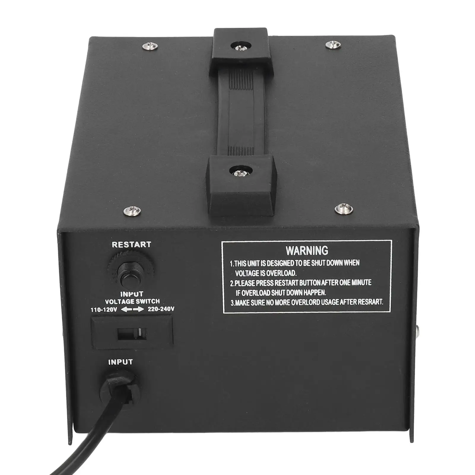 Heavy Duty 500W Voltage Converter Transformer 110V-220V Adjustable Output Step Up/Step Down