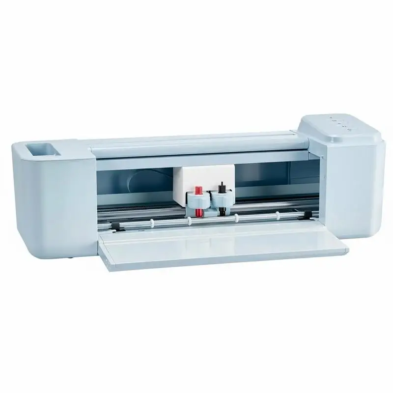 Vinyl-Schneideplotter 30 cm für Bastelarbeiten, Karten, Wohnaccessoires, Tastensteuerung, PC-Smartphone-kompatibel, Windows, Mac, Android, iOS, Desktop-Format, Präzisionsschnitt