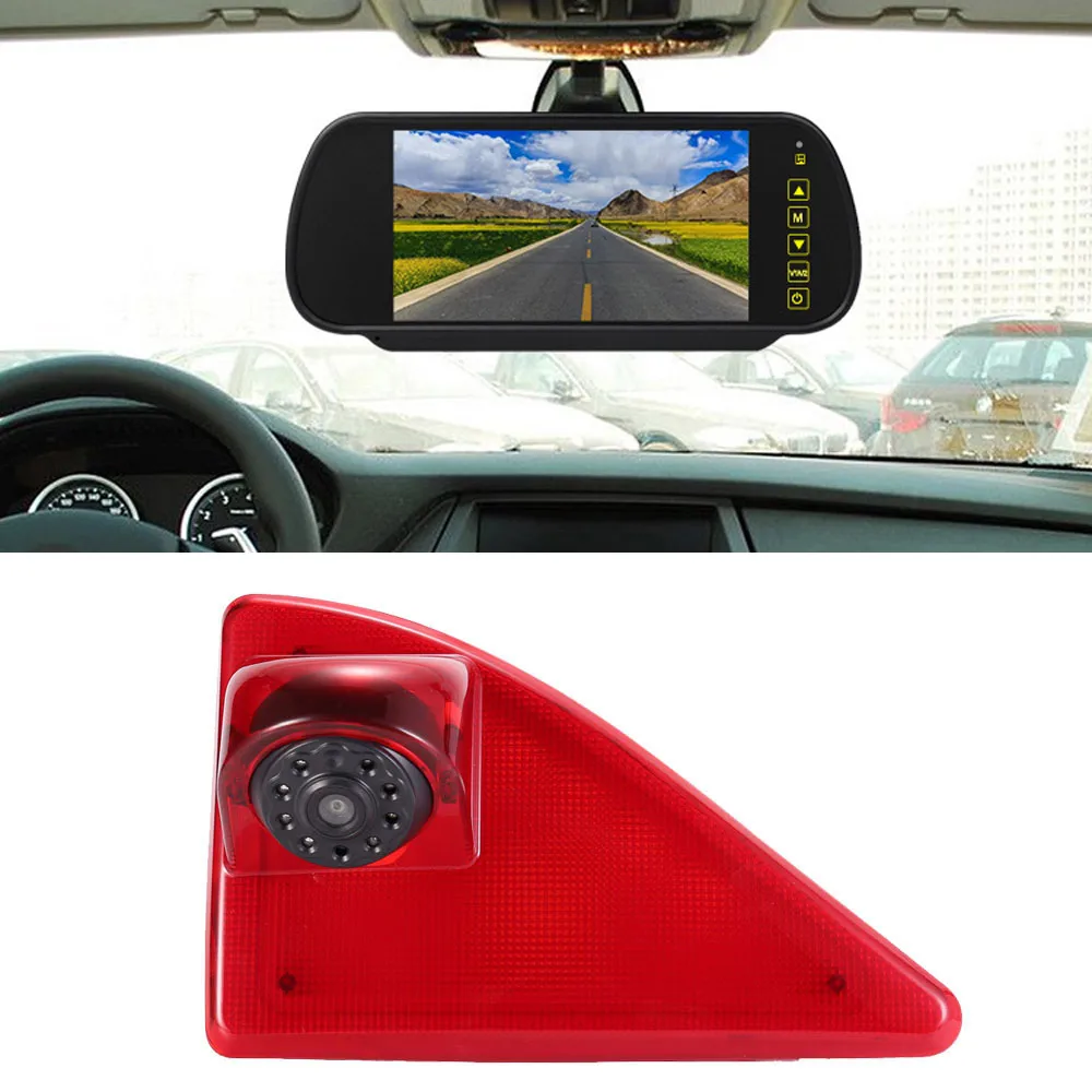 

Navinio CCD Chip HD Car rear view Camera+7"Mirror for Nissan NV400 ab 2010 Bus brake stop lamp light