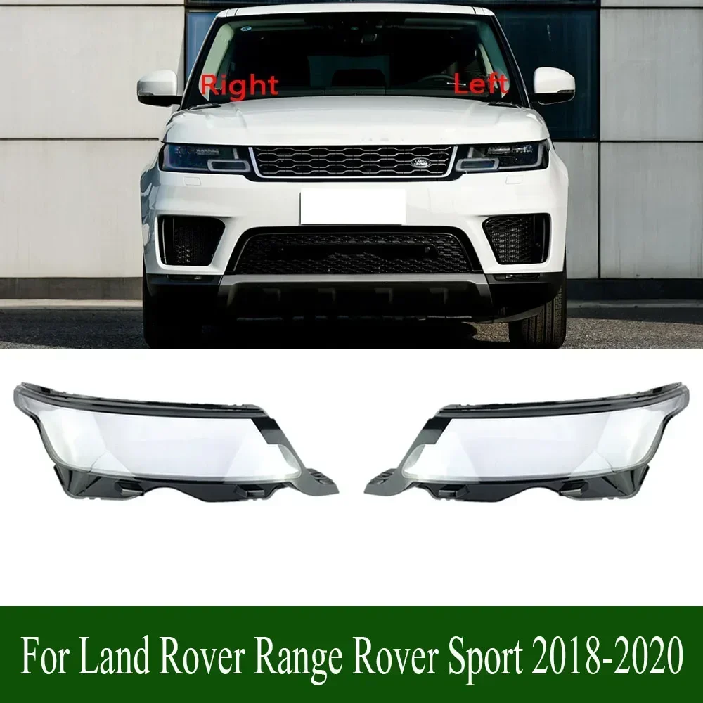 

For Land Rover Range Rover Sport 2018-2020 Plexiglass Front Headlamp Cover Transparent Lampshade Lamp Shade Headlight Shell