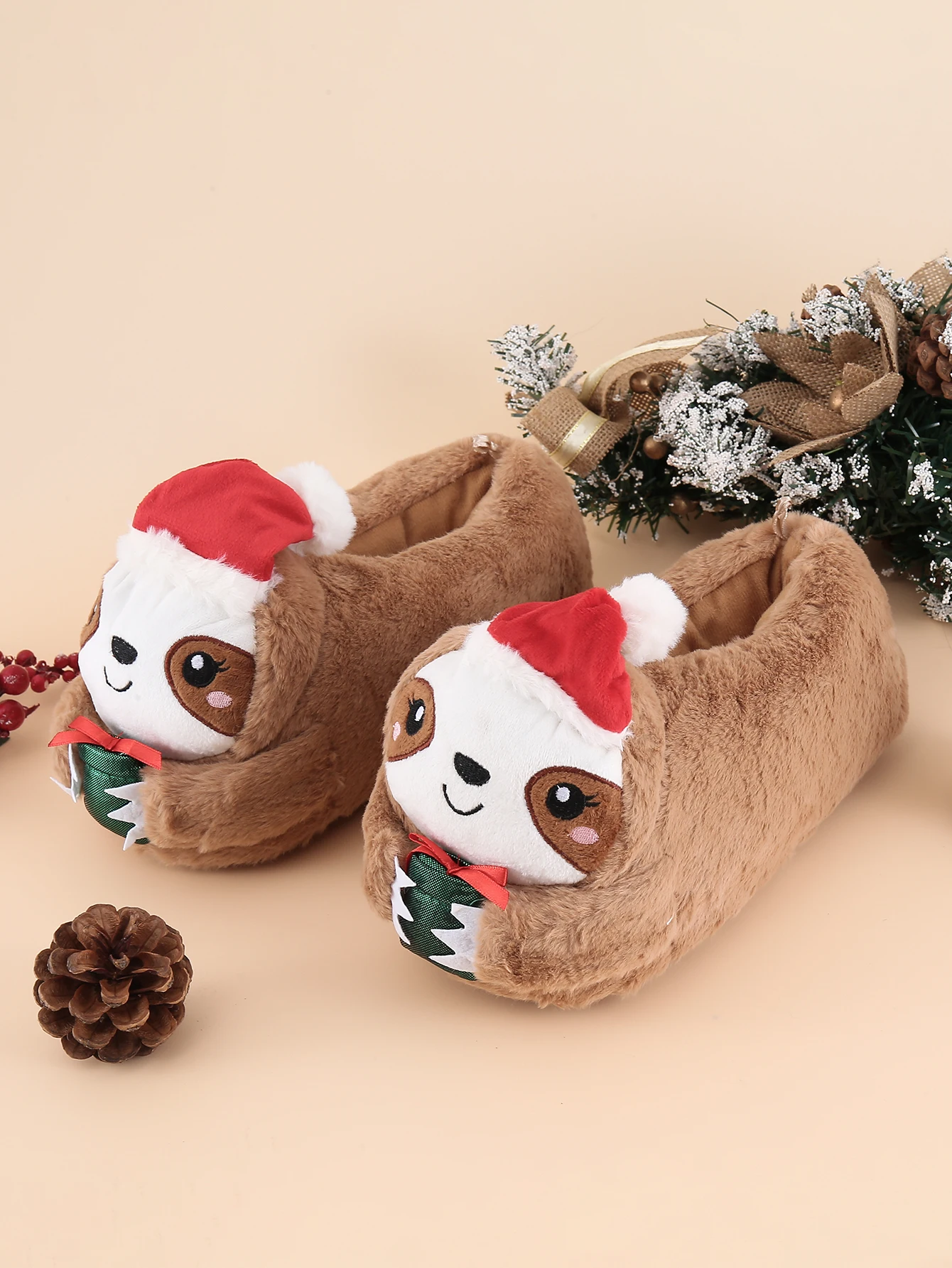 Cartoon Slippers for Womens Mens Cute Slippers SLOTH Cozy Plush Warm Slip-on House Shoes for Indoor