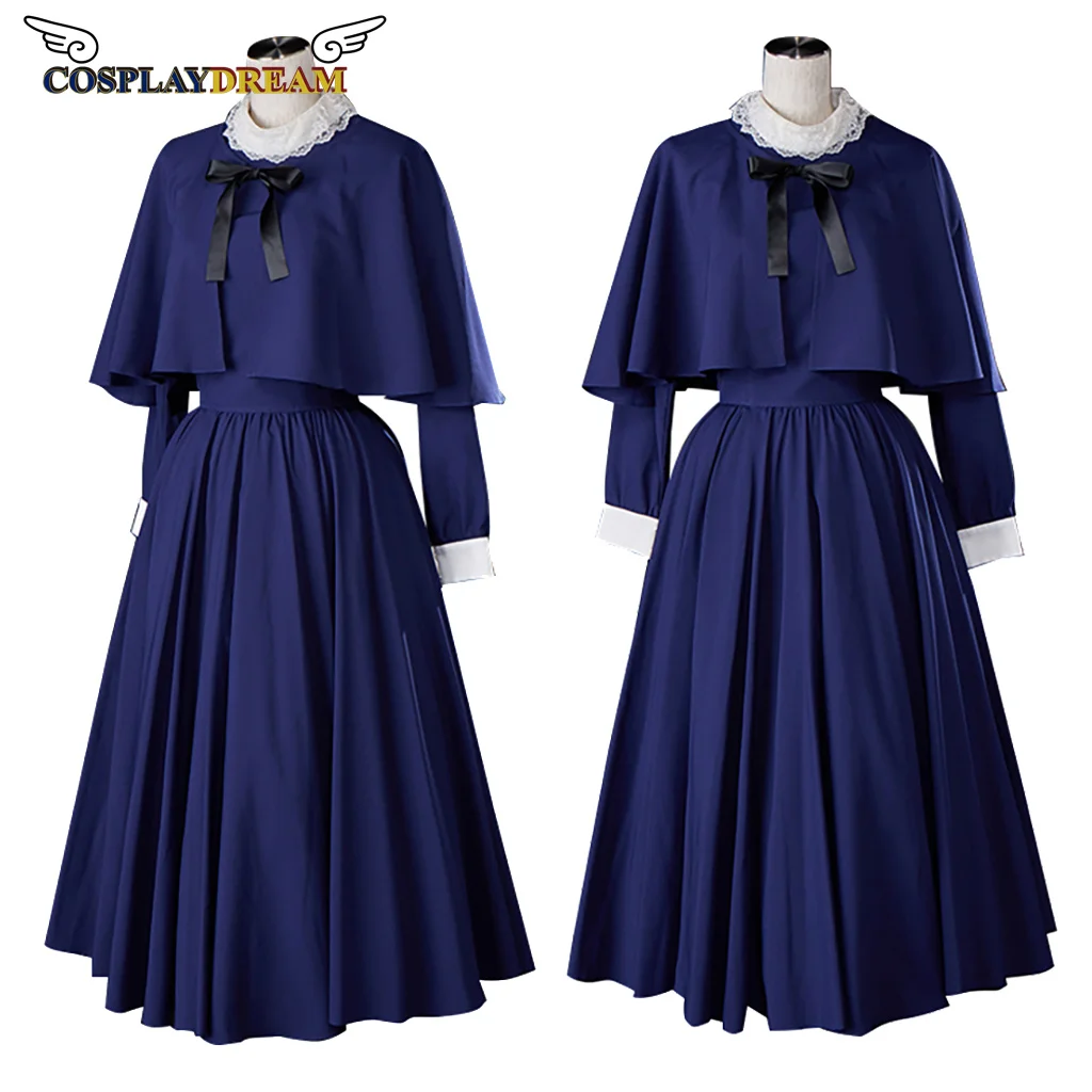 

Medieval Women Clergy Robe Roman Blue Robe Dress Medieval Robe Wizard Priest Blue dress Cosplay Costume