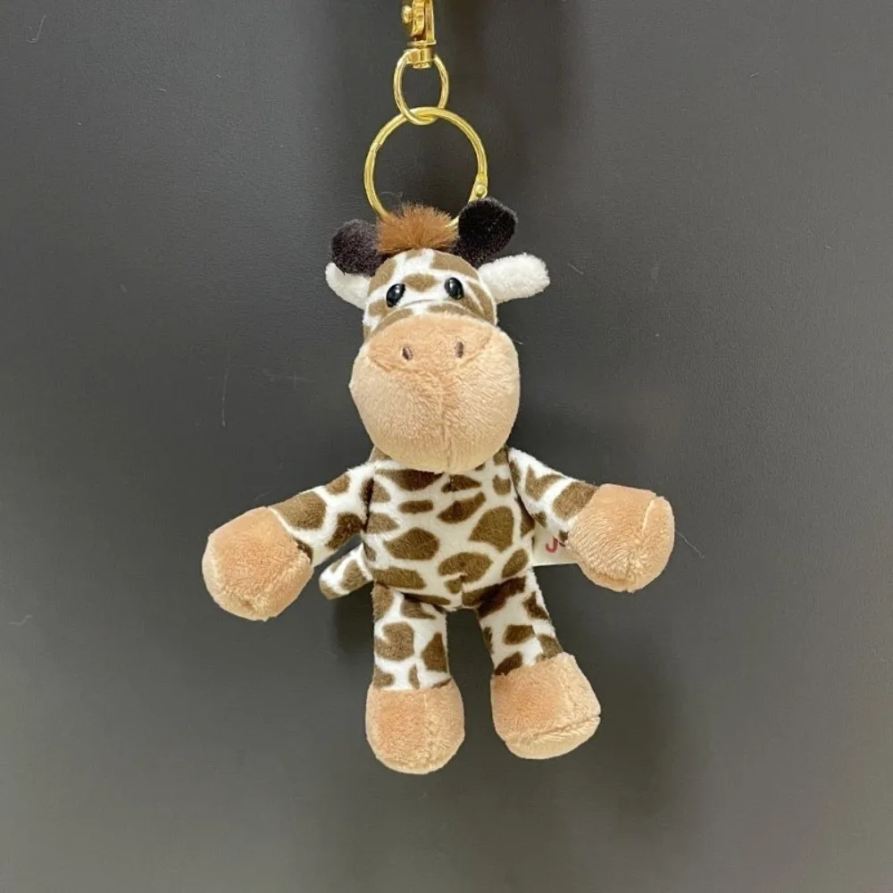 Adorable 15CM Keychain Soft Animal Shape Animal Cartoon Pendant Style Soft Keychain for Girls