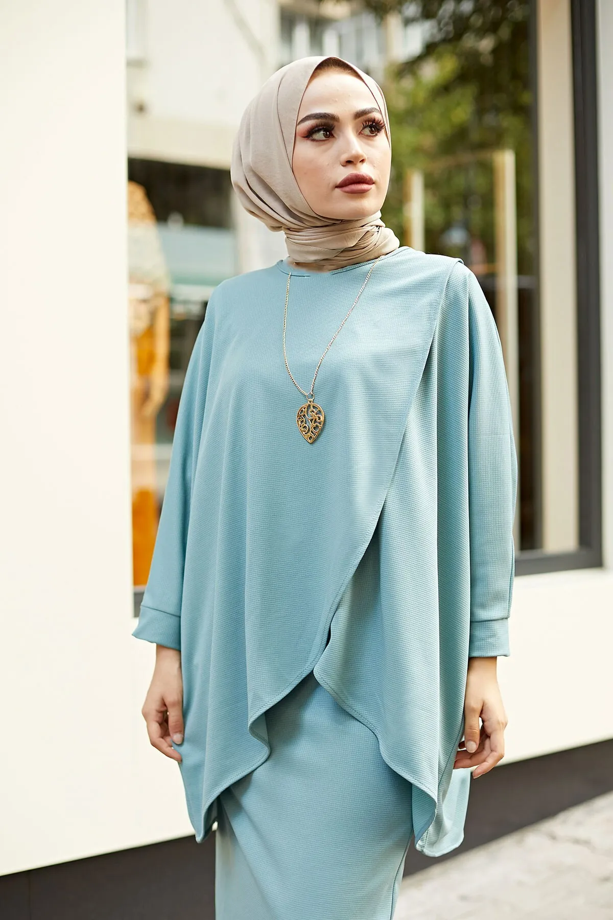 Váy Tunik Kép Phù Hợp Với Kombin Bộ Hồi Giáo Thời Trang Hồi Giáo Đầm Hijab Đầm Hồi Giáo Üstleri Nữ Phù Hợp Với