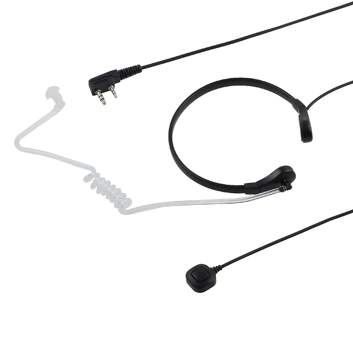 Air Tube Ohrhörer Throat Mic PTT Headset für Baofeng Radio UV-5R BF888S Quansheng UV-K5 K6 Kenwood Woxun Puxing Walkie Talkie