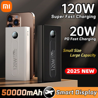 Xiaomi New Portable Power Bank 50000mAh PowerBank 120W Super Fast Charging External Battery With Dual USB For iPhone Android New