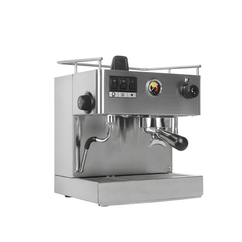Professional grade commercial Italian semi-automatic coffee machine, American steam boiler 9ber regulated pressure
