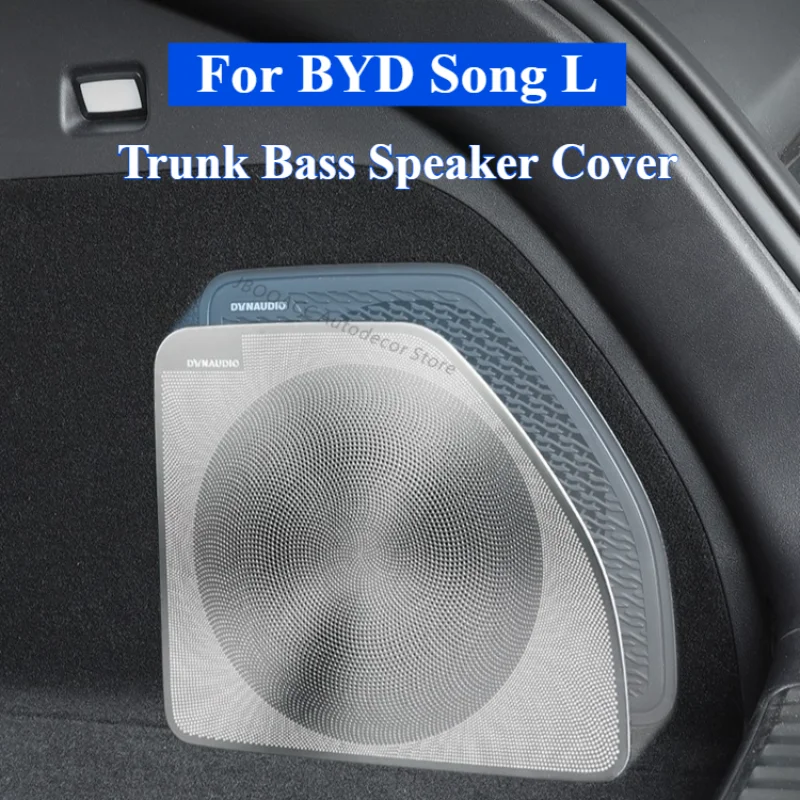 

For BYD Song L LEV 2023 2024 2025 Trunk Left Side Subwoofer Speaker Protective Cover Grille Guard Rear Bass Speaker Mesh Decor