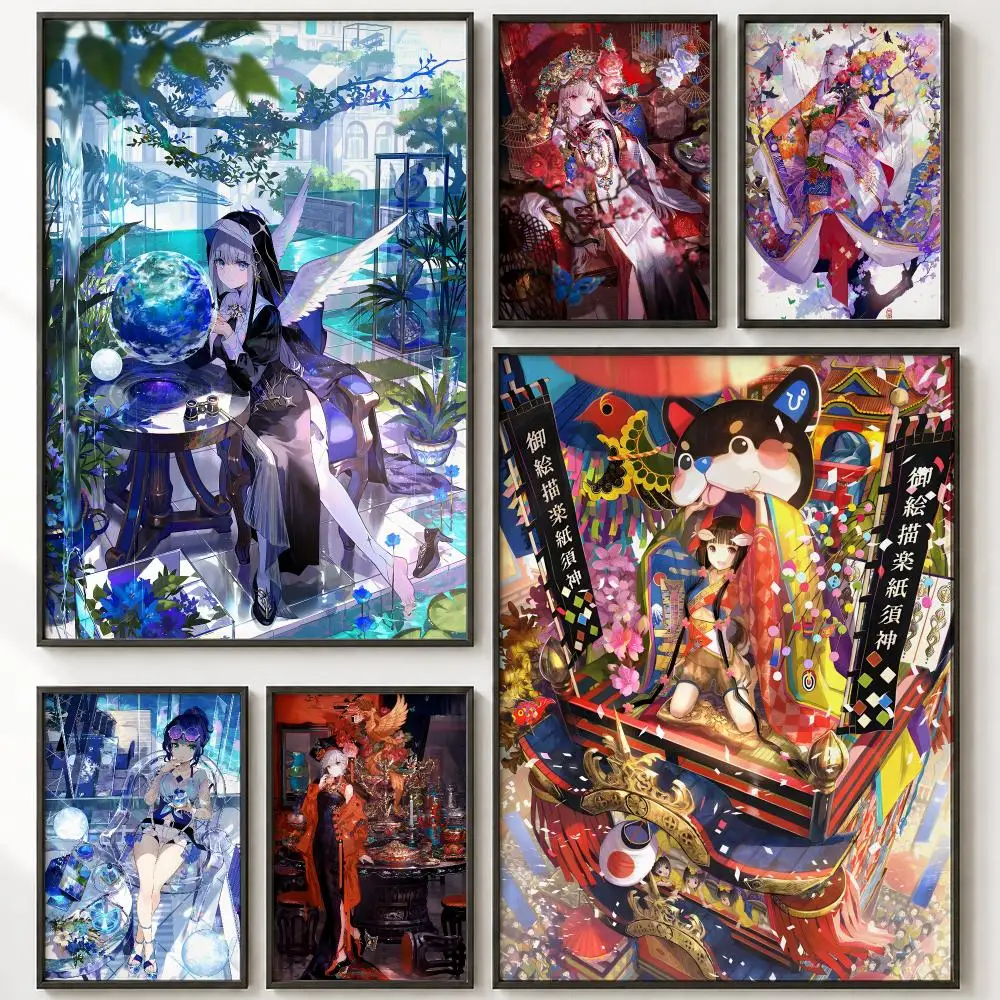 Japanese Artist Fuzichoco   Poster HD poster wall art self-stick no-residue for home cafe office great gift