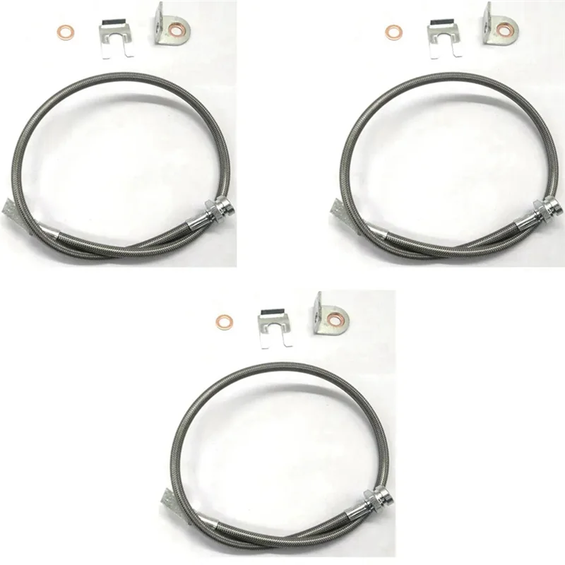 

Car Extended Stainless Brake Lines For Jeep Wrangler TJ YJ 84-01 Cherokee XJ 87-06
