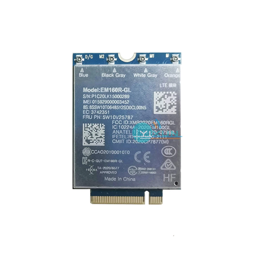 EM160R-GL LTE Cat16 M.2 Module 1Gbps FRU 5W10V25787 PCIE WWAN Card for P14s T14 T15 P15s Gen2 Laptop