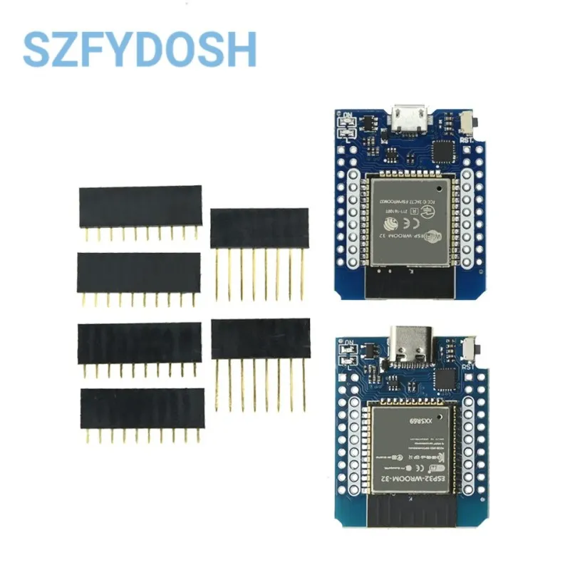 D1 MINI ESP8266 ESP32 ESP-32S WIFI Bluetooth-compatible CP2104 CH9102 Development Board Module For Wemos Arduino With Pins 