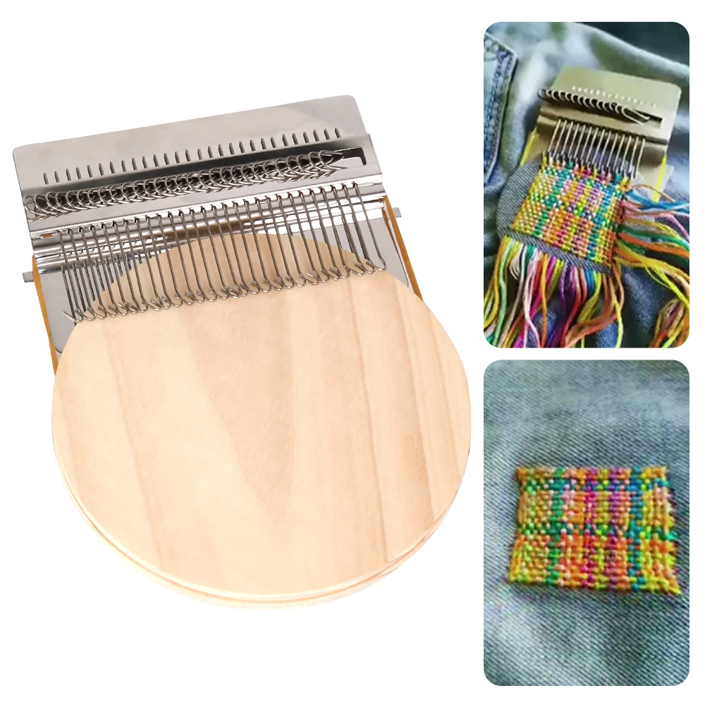 Hand Tapestry Wood Loom Weaving Frame Small Frame For Mending Clothes and Jeans Knitting Tools Darning Machine Small Loom