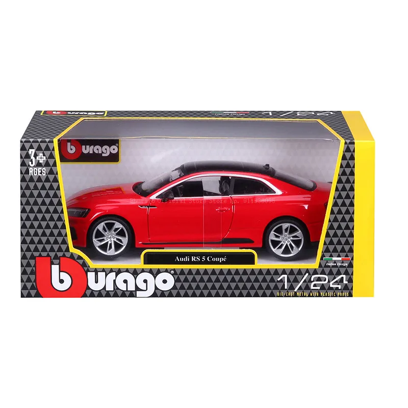 Bburago 1:24 Audi RS 5 Coupe alloy racing alloy luxury car die casting pullback car static car model toy collection gift