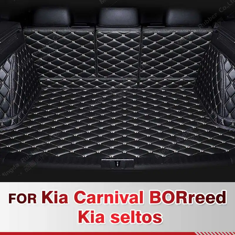 

For Kia Carnival 2015-2017 Borreed 2008-2015 seltos 2021-2023 Auto Full Coverage Trunk Mat Car Cargo Liner Interior Accessories