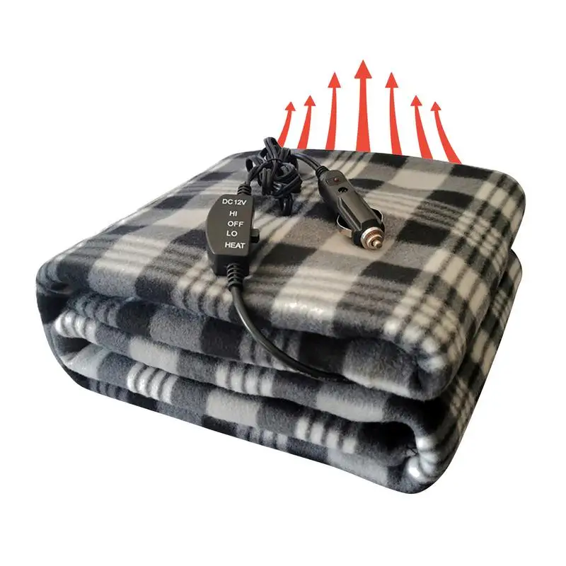 Travel Heated Blanket Portable Electric Blanket Machine Washable Temperature Control warm blanket for Camping winter supplies 