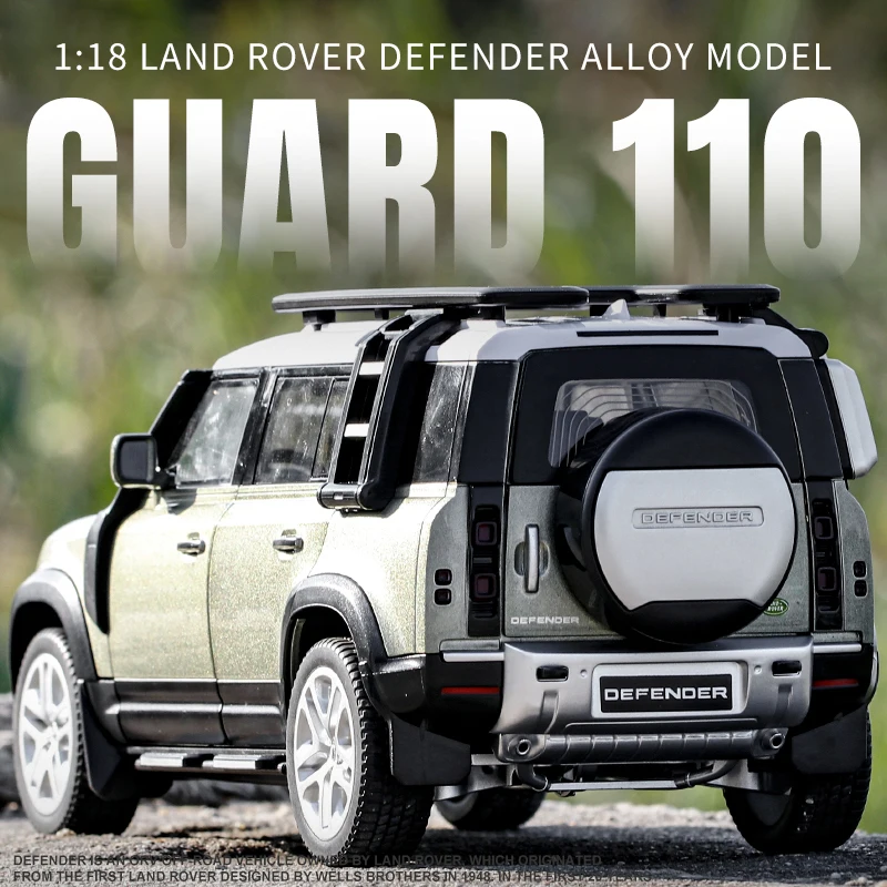 

[CubeFun] 1:18 Land Rover Guard 110, модель автомобиля из сплава со звуком и светом, украшения для транспортных средств, игрушки для детей, подарки