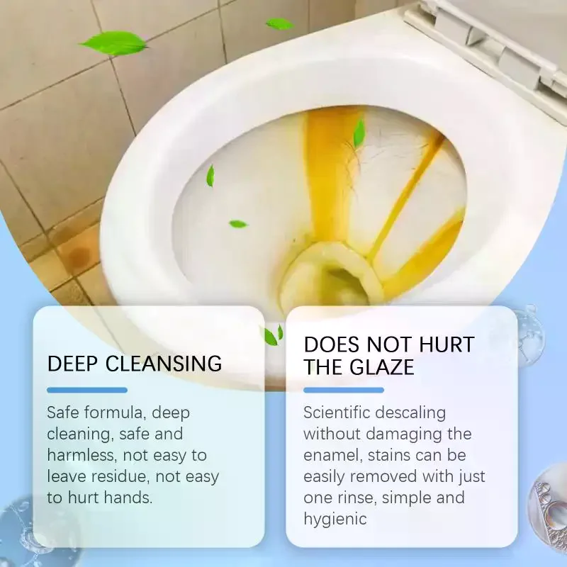 Toilet Cleaning Powder Urine Stain Remover Bowl Yellowing Descaler Fragrance Deodorizer Toilet Cleaning Solution for Tank Bowl