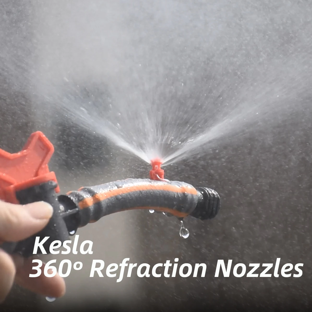 KESLA 100PCS 90-360° Male Barbed Refraction Micro Nozzles Garden Greenhouse Drip Irrigation Sprinkler Atomized Sprayer Watering