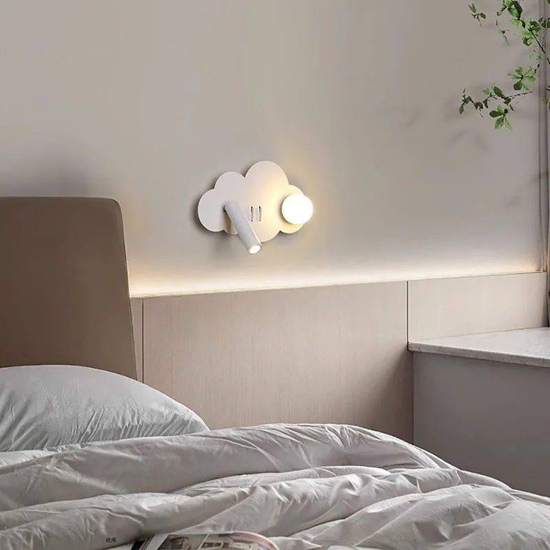 Moderne Led Wandlamp Met Spotlight Draaibare Wandschans Voor Slaapkamer Bed Woonkamer Trap Gangpad Huisdecoratie Glans