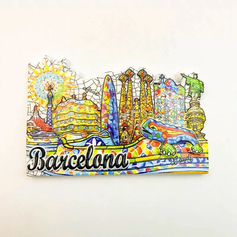 

Barcelona, Spain, Sagrada Familia Tourist Souvenir Church Fridge MagnetnsSouvenir Gift3D3D Strong Magneti