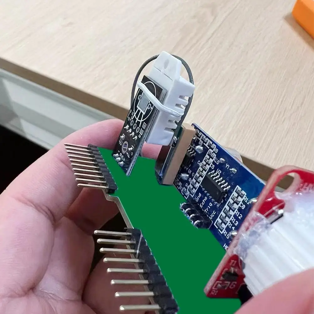 For Flipper Zero 5 In 1 Development Board Fm + Gps + Ultrasonic Sensor + Led+ Temperature Sensor Module For Zero Modificati E2v6