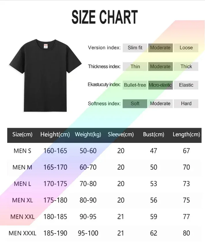 T-Shirt for Men  Vintage 100% Cotton Tees Round Collar Short Sleeve T Shirt I-Irons band 2025 Maideng Clothes