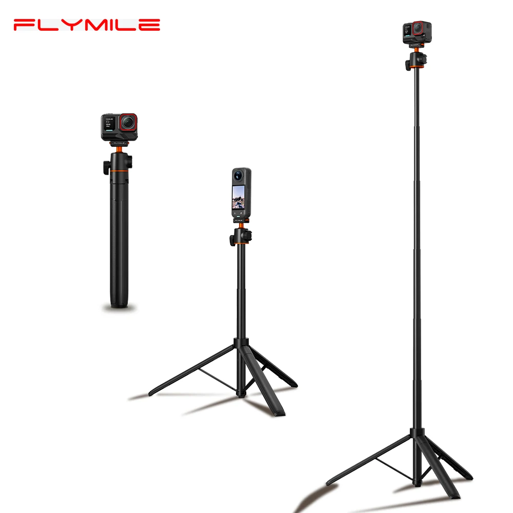 

Магнитный штатив-монопод Flymile для Insta360 Ace Pro 2/X5: быстросъемное крепление, удлинитель до 140 см