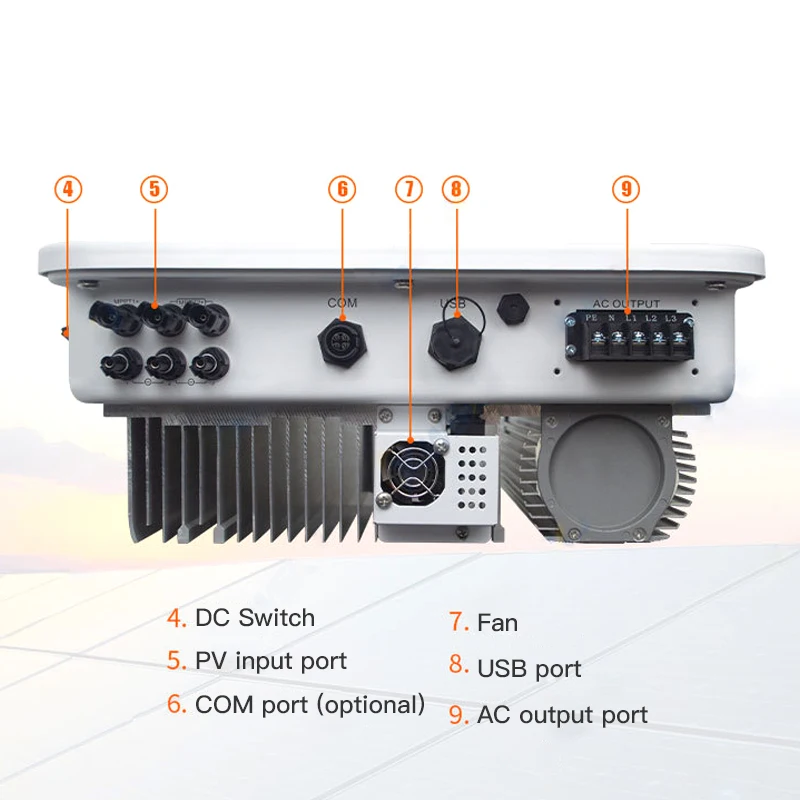 10 Years Warranty Growatt IP67 10KW On Grid Solar Energy Power Inverter MOD 10KTL3-X For   Station System