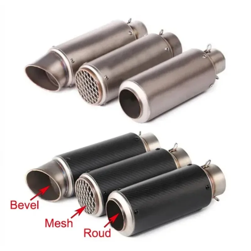

51mm/60mm motorcycle pipe exhaust with DB killer muffler Moto Exhaust Pipe Muffler Carbon Fiber GP-project Exhaust Pipe R6 MT07
