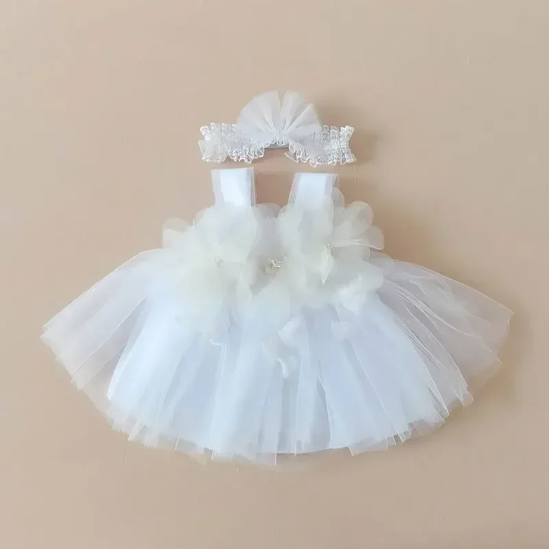 

Одежда для фотосъемки новорожденных, кружевное платье принцессы для новорожденных девочек, пышная юбка, подарки, головные уборы