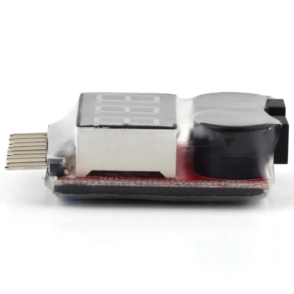 2 IN 1 1-8S Lipo/Li-ion/Fe 배터리 전압 테스터 저전압 버저 경보 검사기 (차량 및 리모컨 장난감 도매)