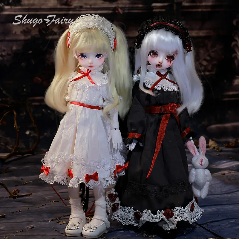 Кукла Circe Bjd 1/6 DTSN2 Blythe Reborn Twins Темно-Черная Лолита антикварная Пижама кружевные Роза из полимерной смолы куклы для девочек Shugafairy