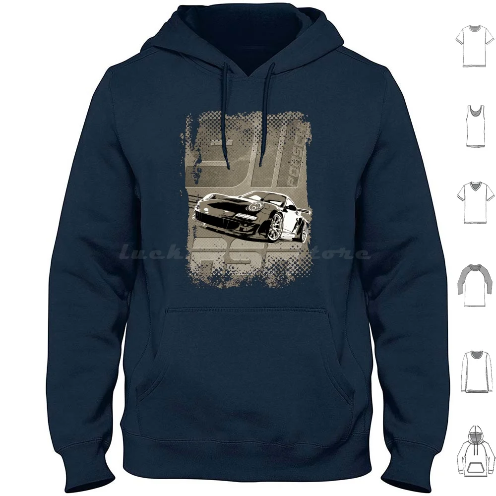 New Men's Racing Car T-Shirt Hoodie Cotton Long Sleeve New Mens Motorsport Racing Sports Car Track Speedway Racing Car