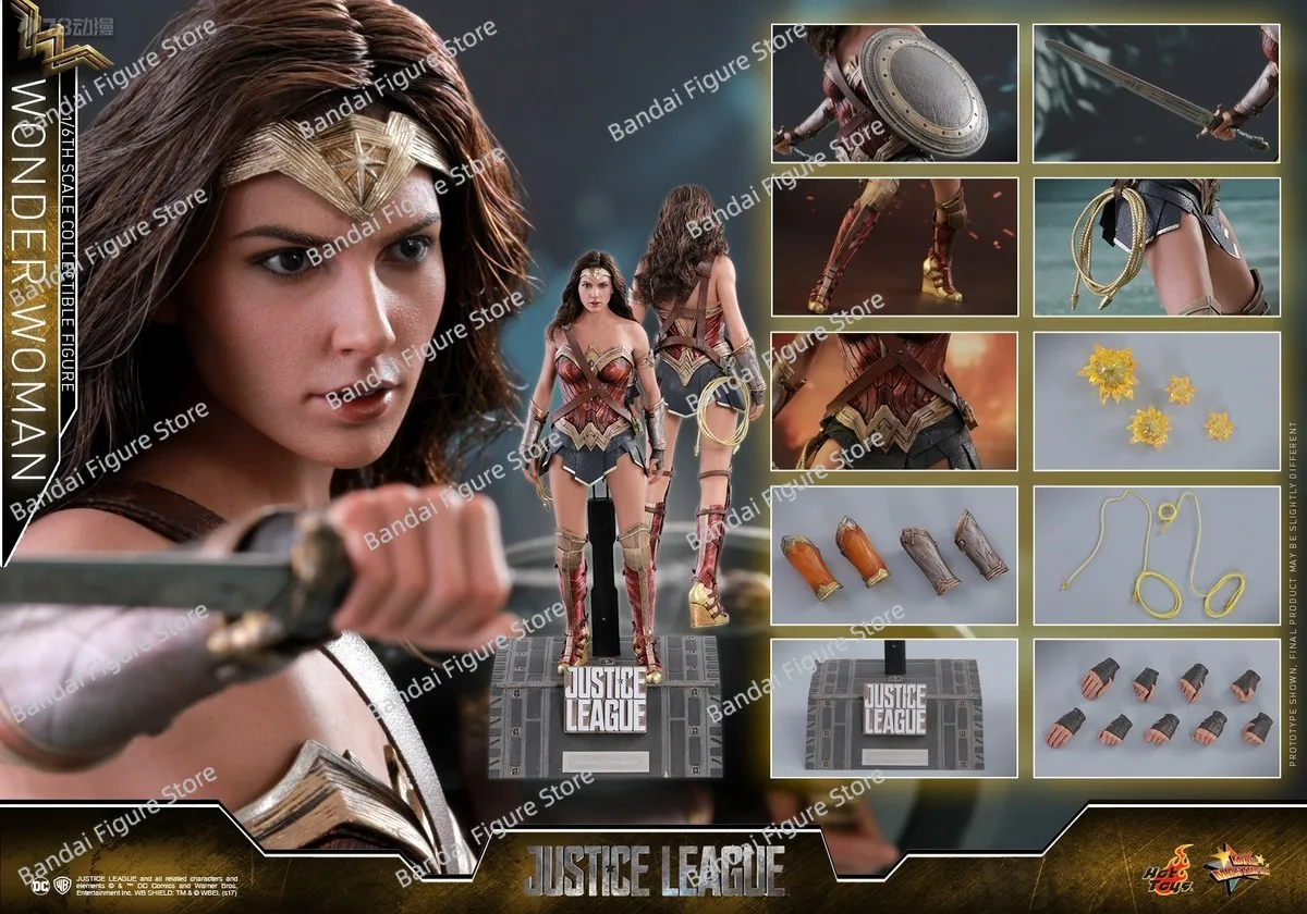 

HotToys HT 1/6 MMS450 Collectible Wonder Woman 3.0 Delicate Action Figure Justice League Movie Original Mini 12" Full Set Doll