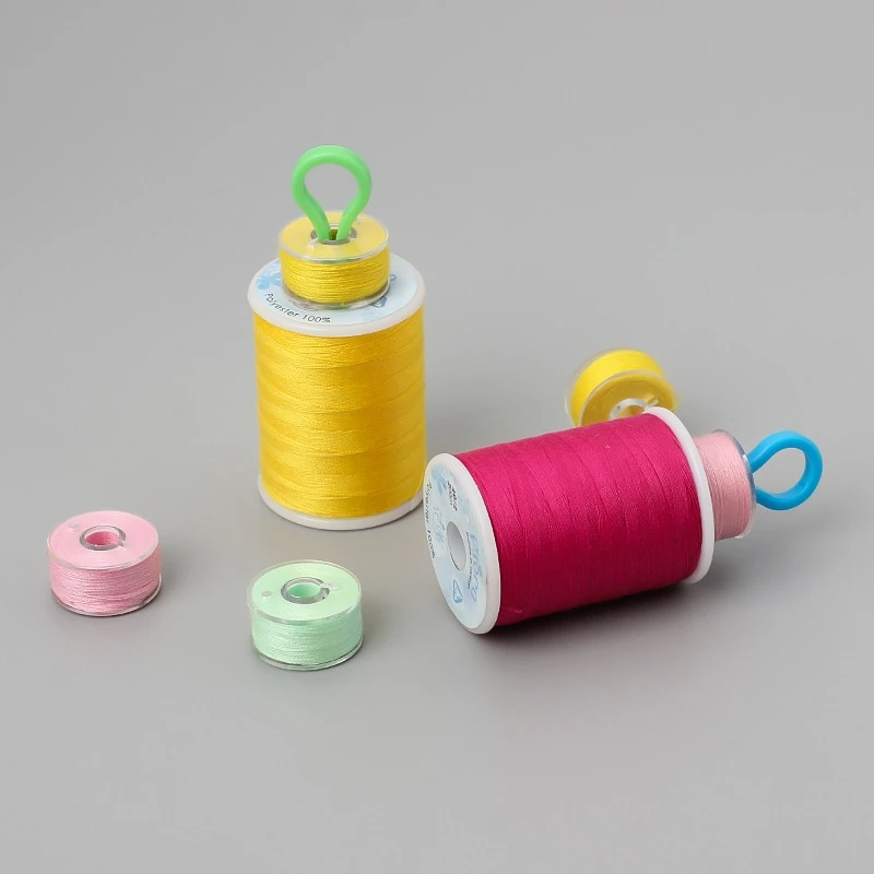 10/30/50 Stück Bunte Plastik-Nähspulen-Clips, Fadenhalter, Spulen-Aufbewahrungshalter, Spulen-Organizer, DIY-Nähzubehör – Detail 7
