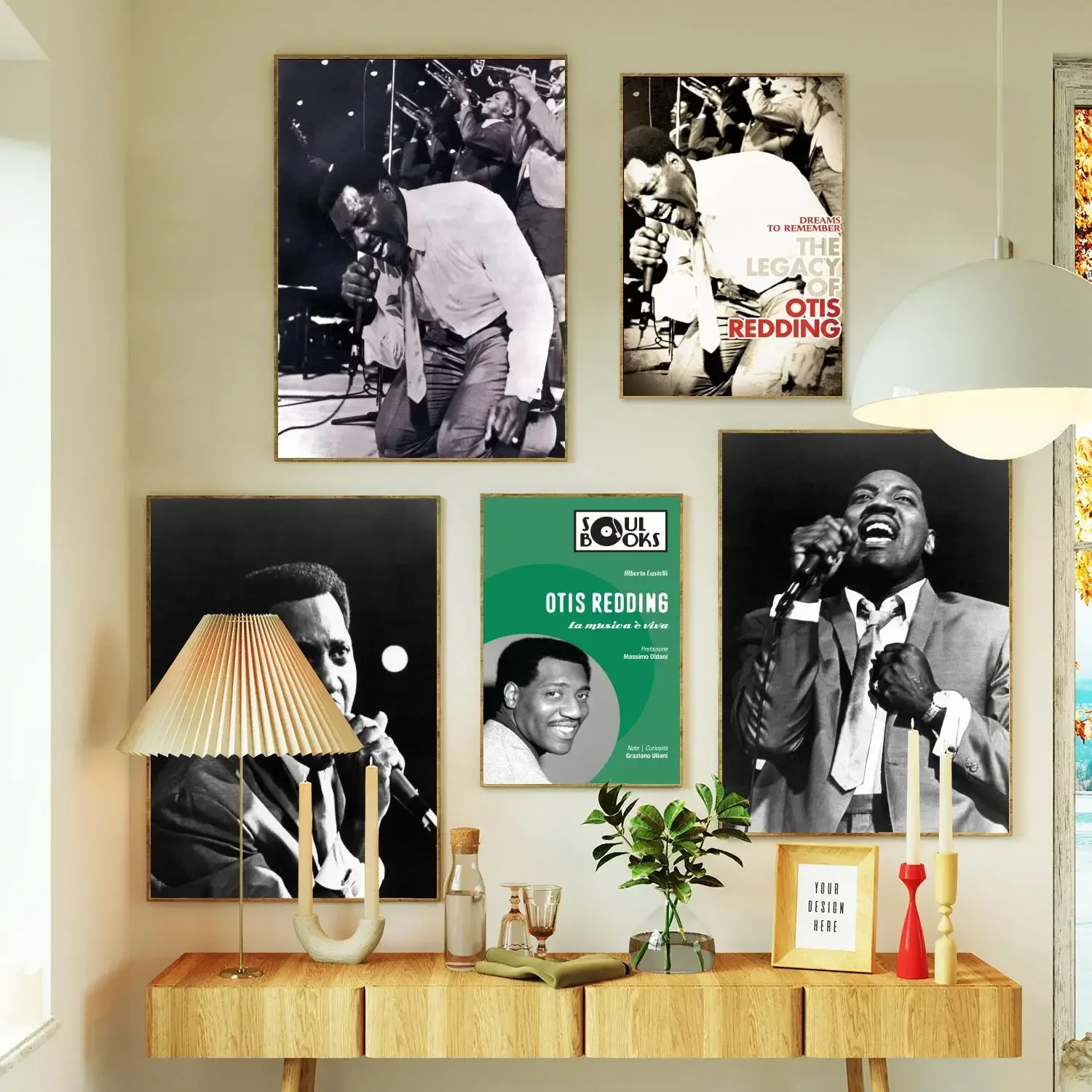 Otis Redding Singer Poster Prints Wall Art Canvas Painting Poster For Modern Family Living Room Home Decor