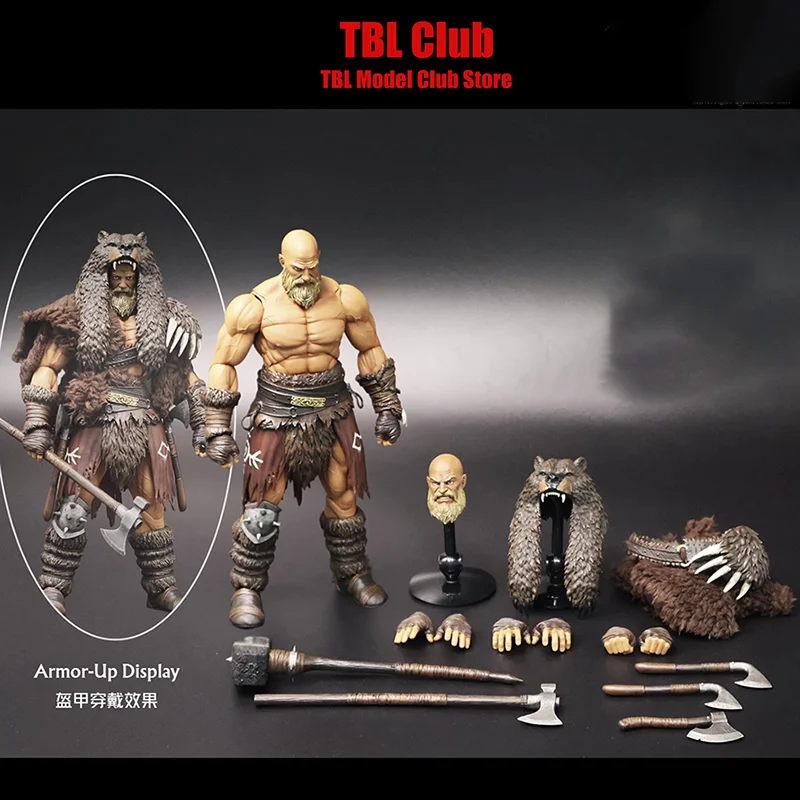 

Pre Stock XesRay 024 1/12 Scale Bear Headed Barbarian Branthoc Arena Warrior Glory Fight 7-inch Full Set Action Figure Soldier